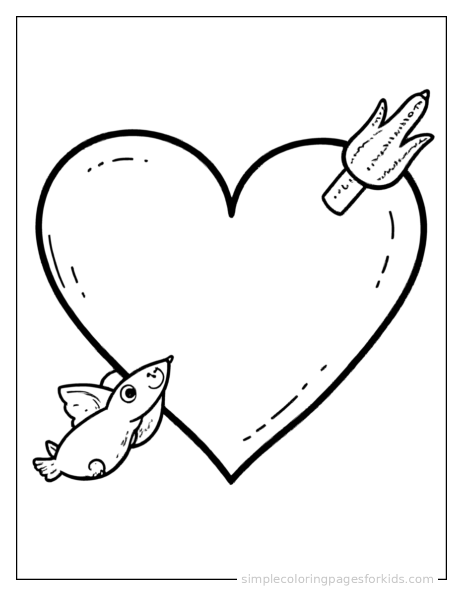 Valentine’s Day Coloring Pages