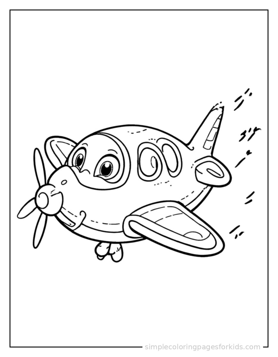 Airplane Coloring Pages