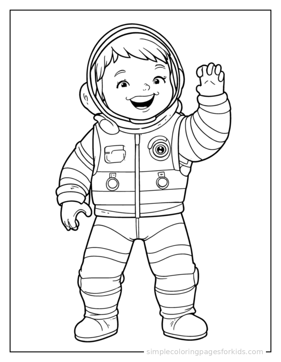 Astronaut Coloring Pages