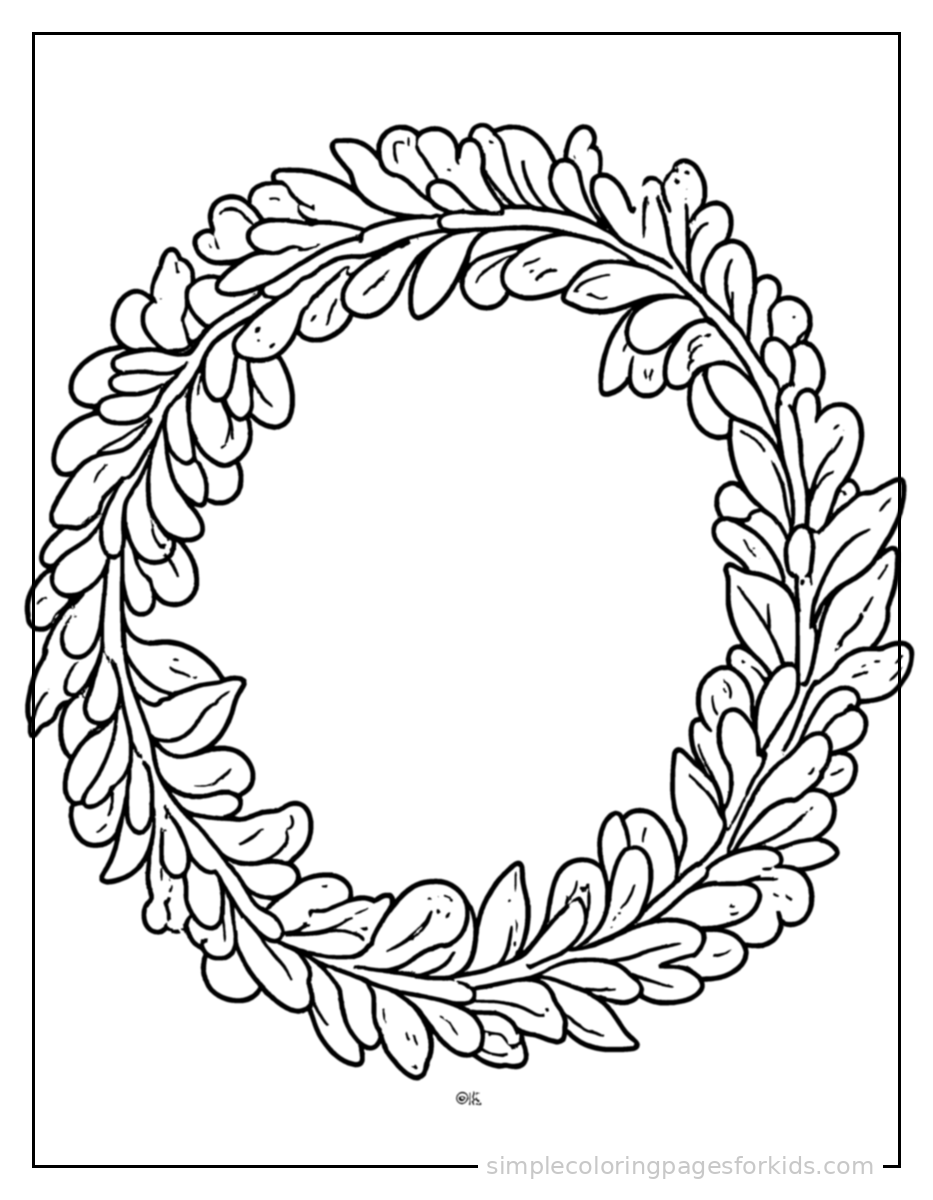Printable autumn coloring page for kids