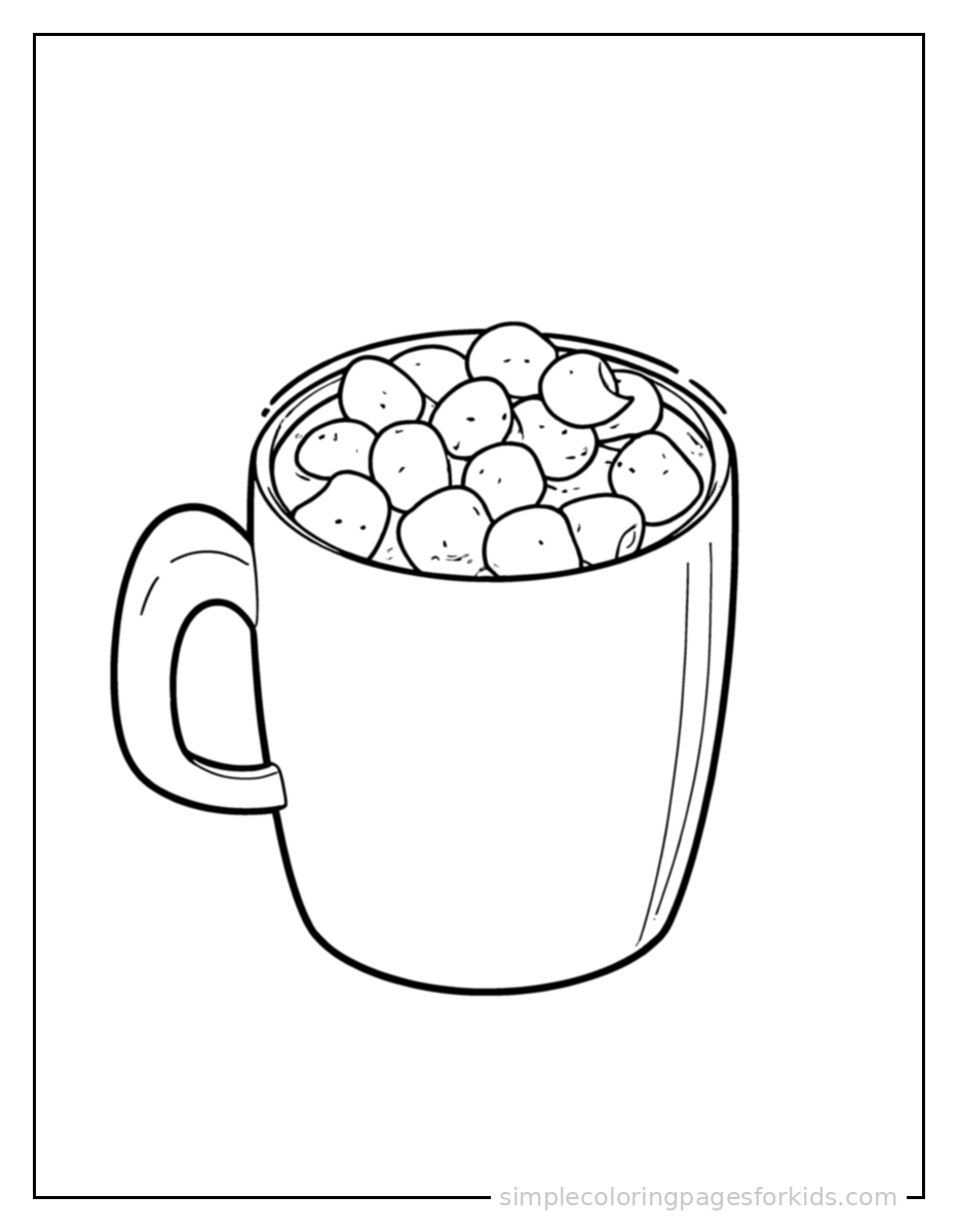Printable autumn coloring page for kids