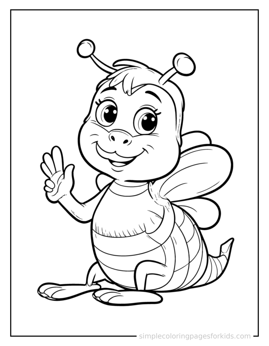 Bee Coloring Pages