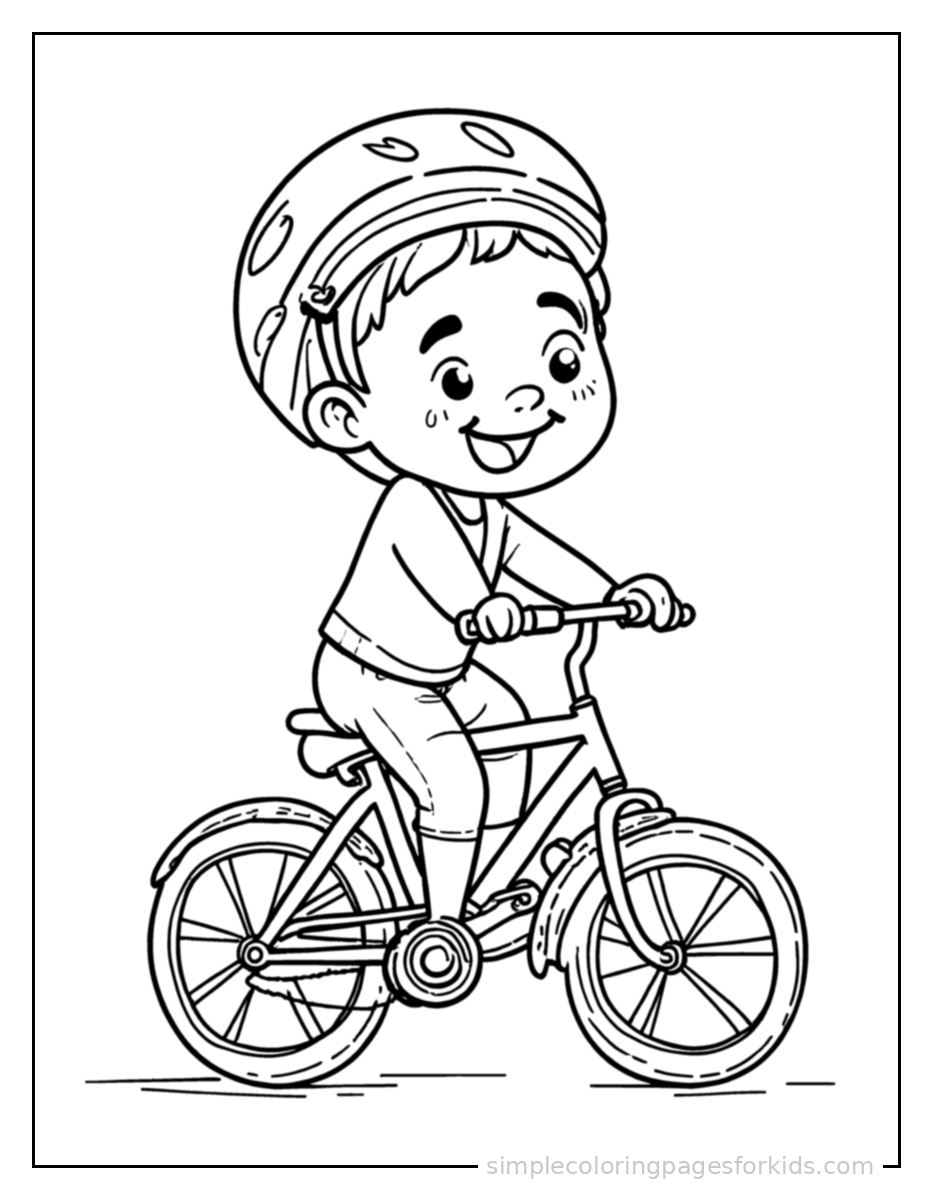 Bicycle Coloring Pages