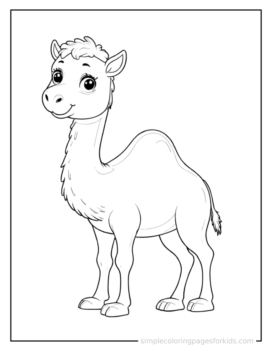Proud Camel Coloring Page