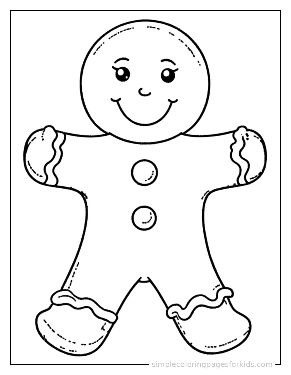 Printable christmas coloring page for kids