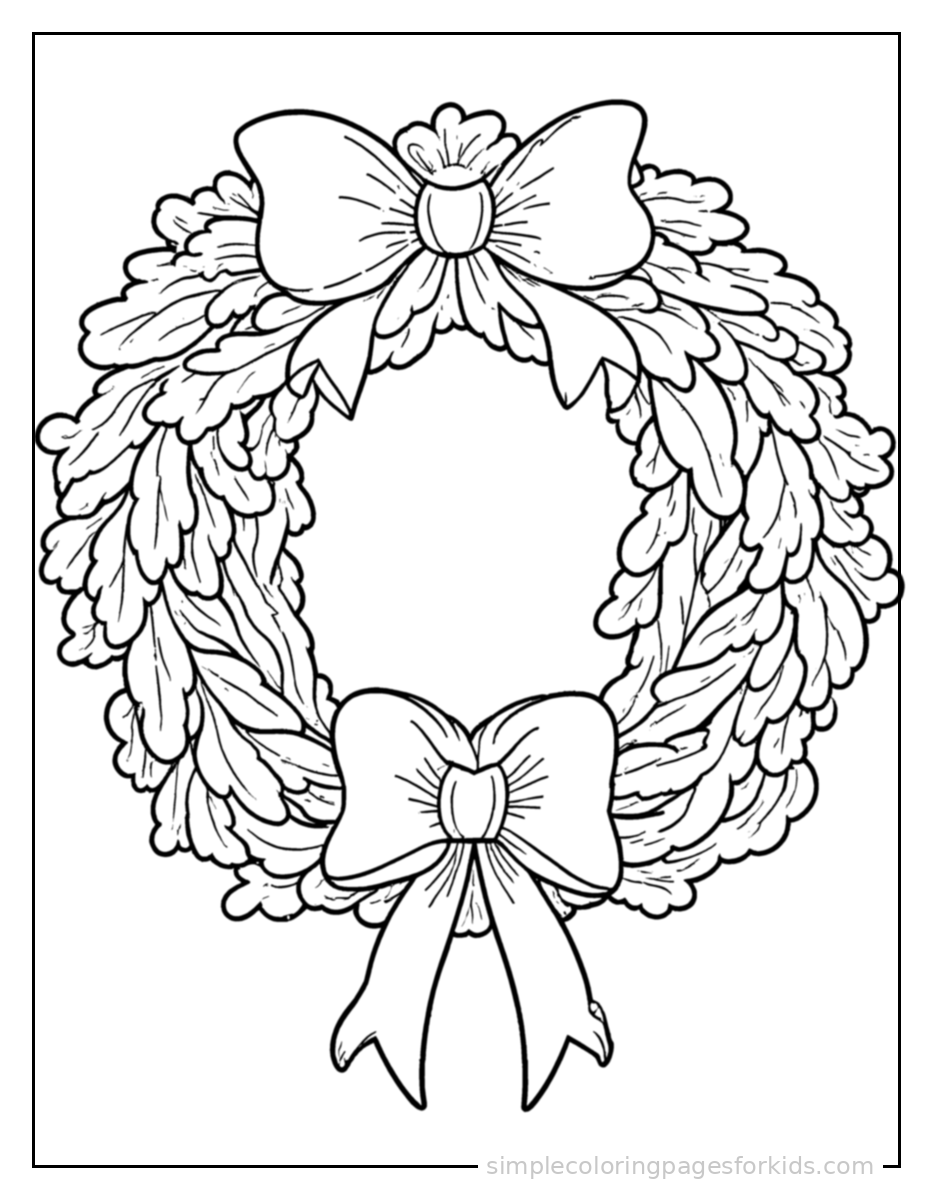 Printable christmas coloring page for kids