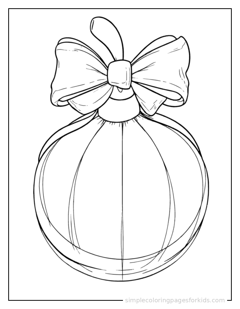 Printable christmas coloring page for kids