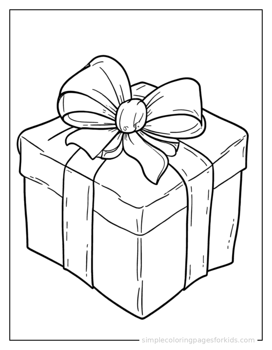 Printable christmas coloring page for kids