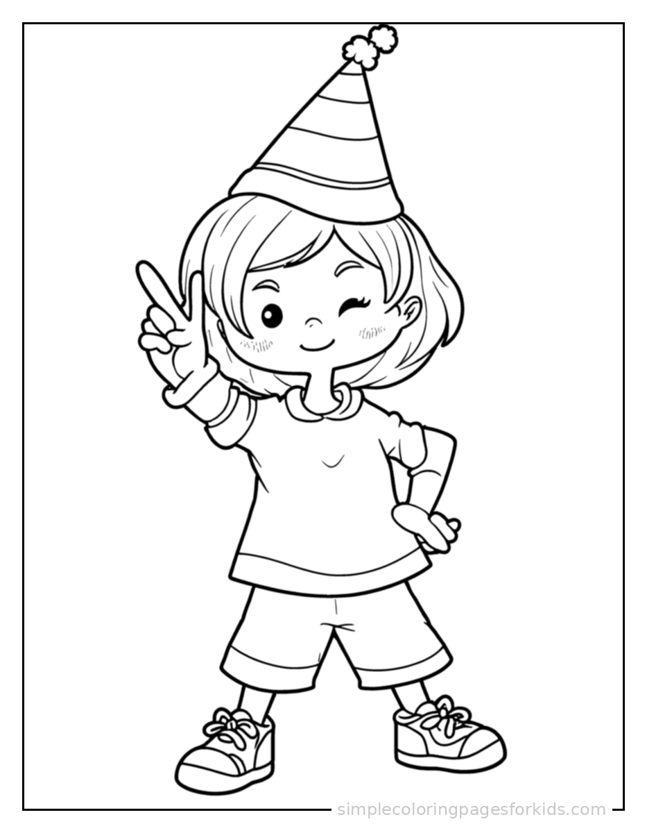 Printable dancing coloring page for kids