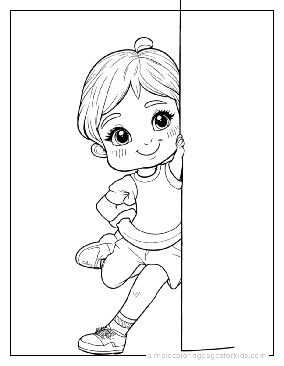 Printable dancing coloring page for kids