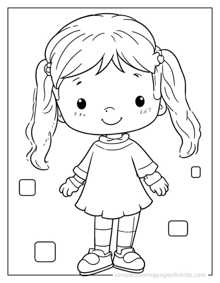 Printable days of the week coloring page for kids