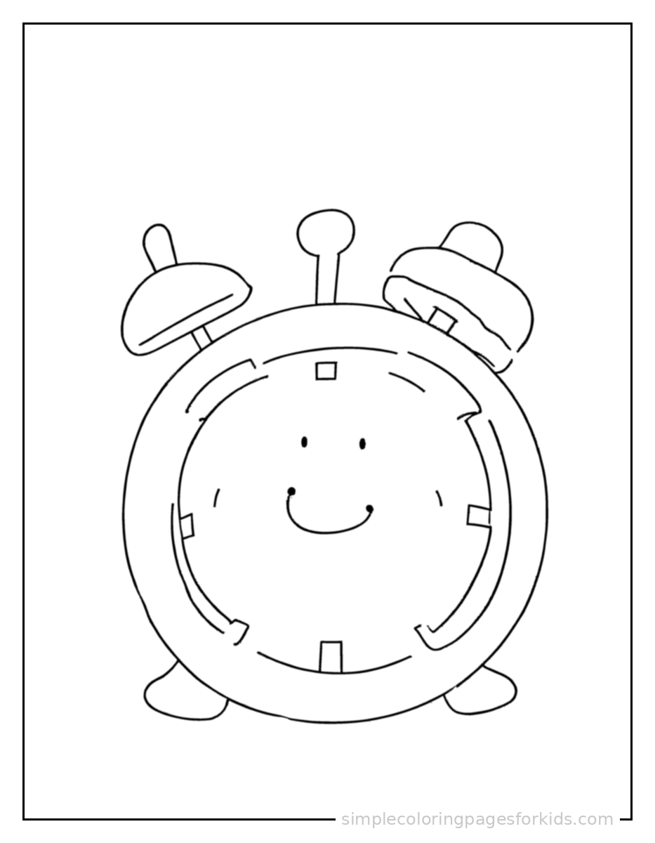 Printable days of the week coloring page for kids