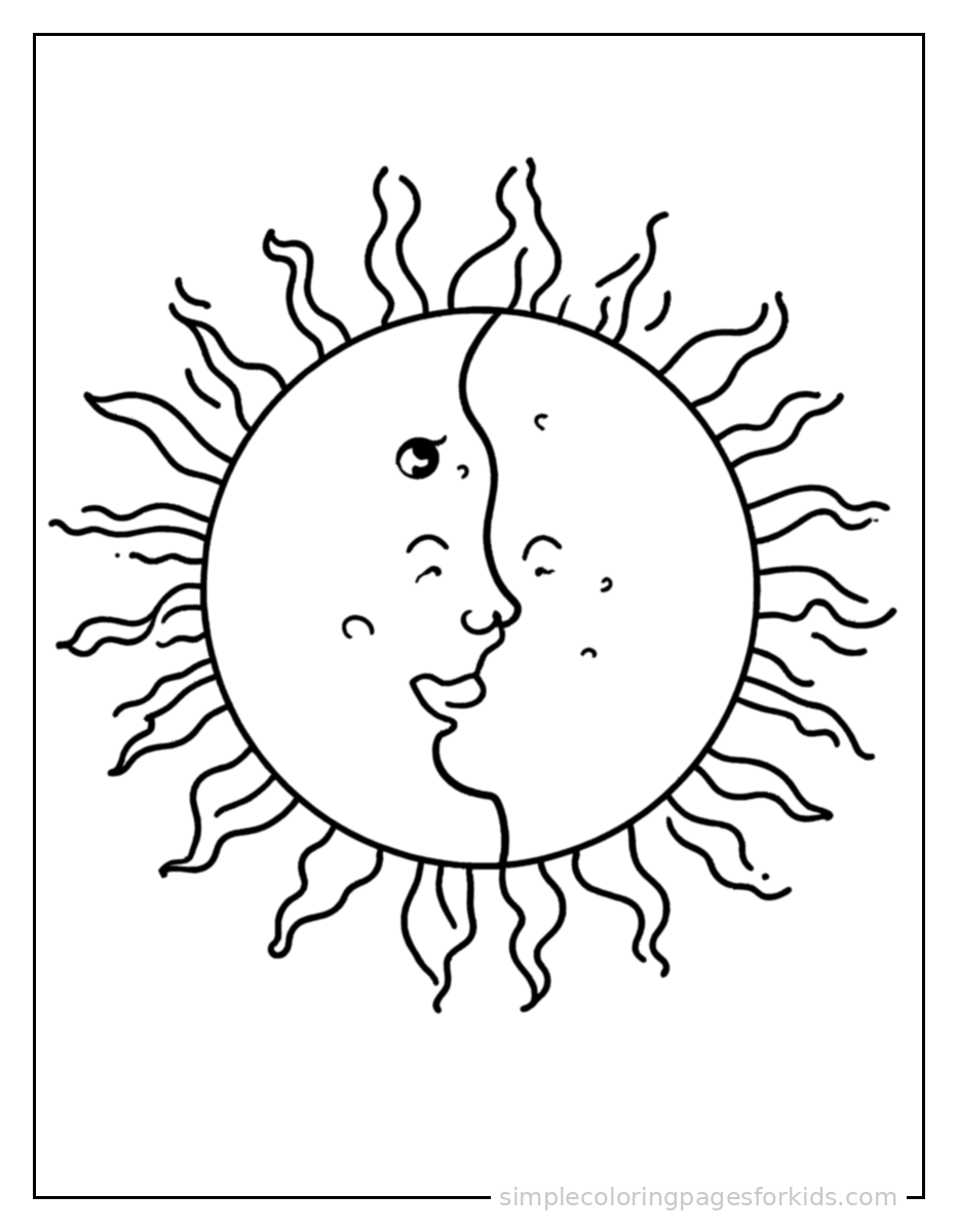 Printable days of the week coloring page for kids