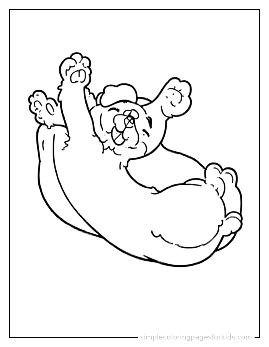 Printable dog coloring page for kids