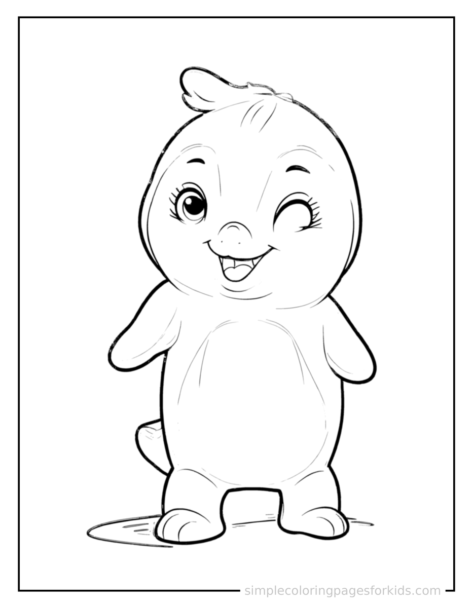 Proud Dolphin Coloring Page