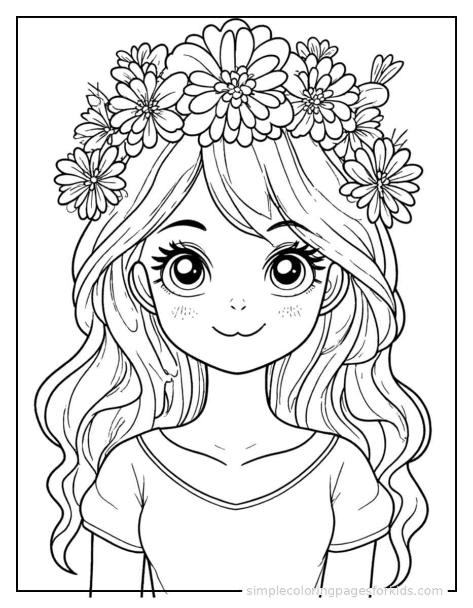 Printable easter coloring page for kids