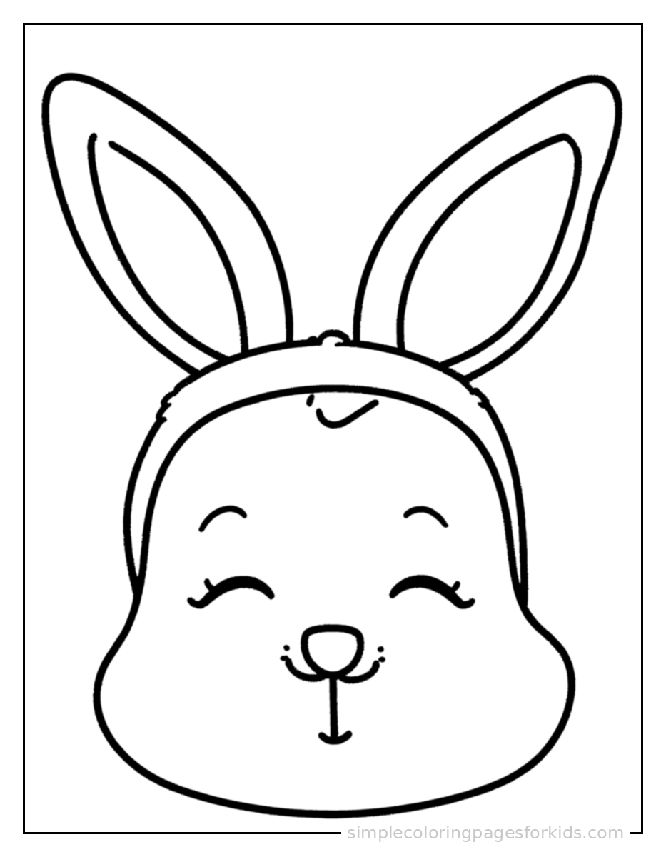 Printable easter coloring page for kids