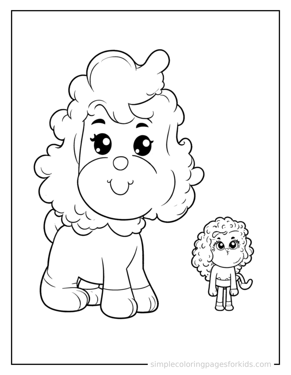 Coloring Scene 3 Rainbow Of Colors Chart Coloring Page