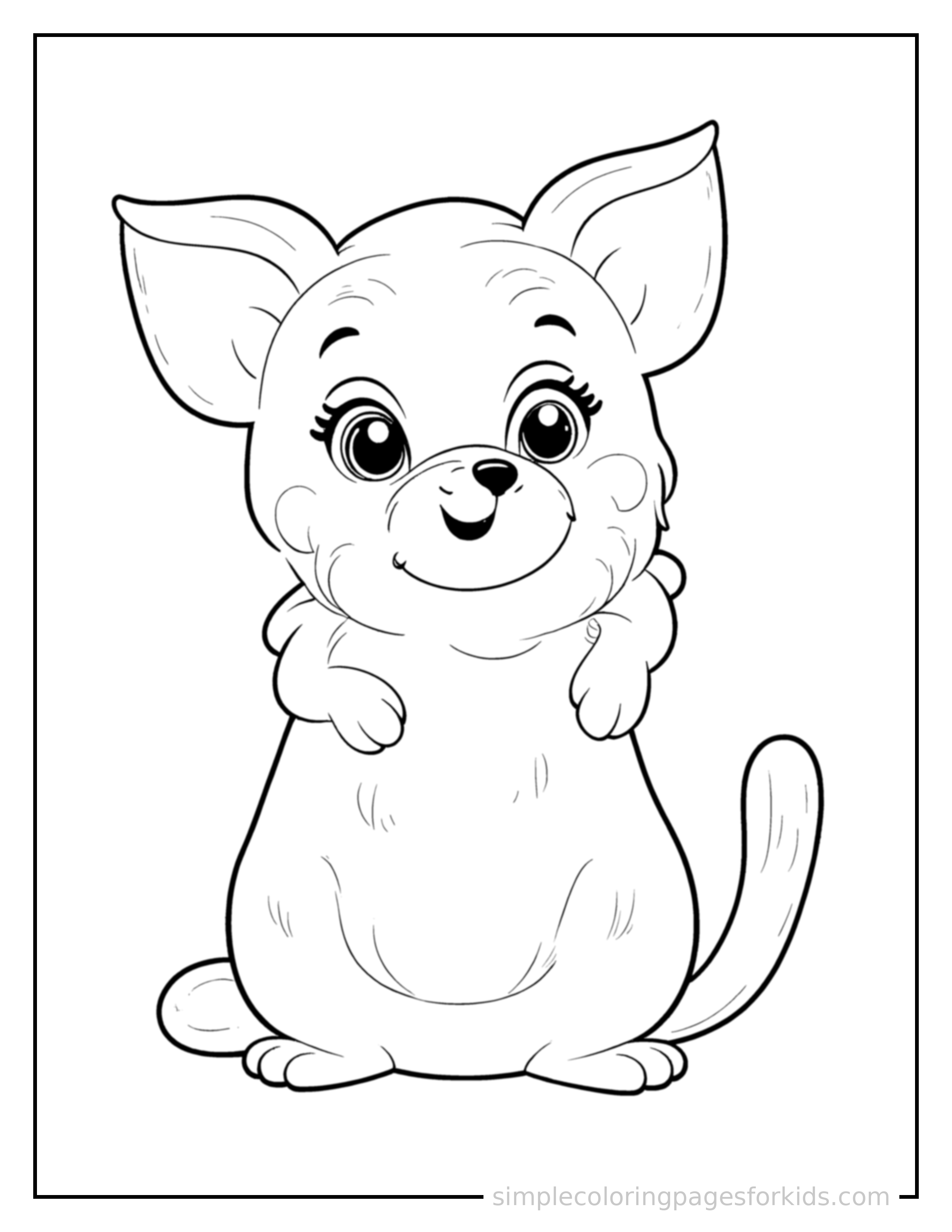 Free printable opposites big and small illustration coloring page featuring a cute opposites big and small illustration, shown as a simple central illustration with a cute smiling face.