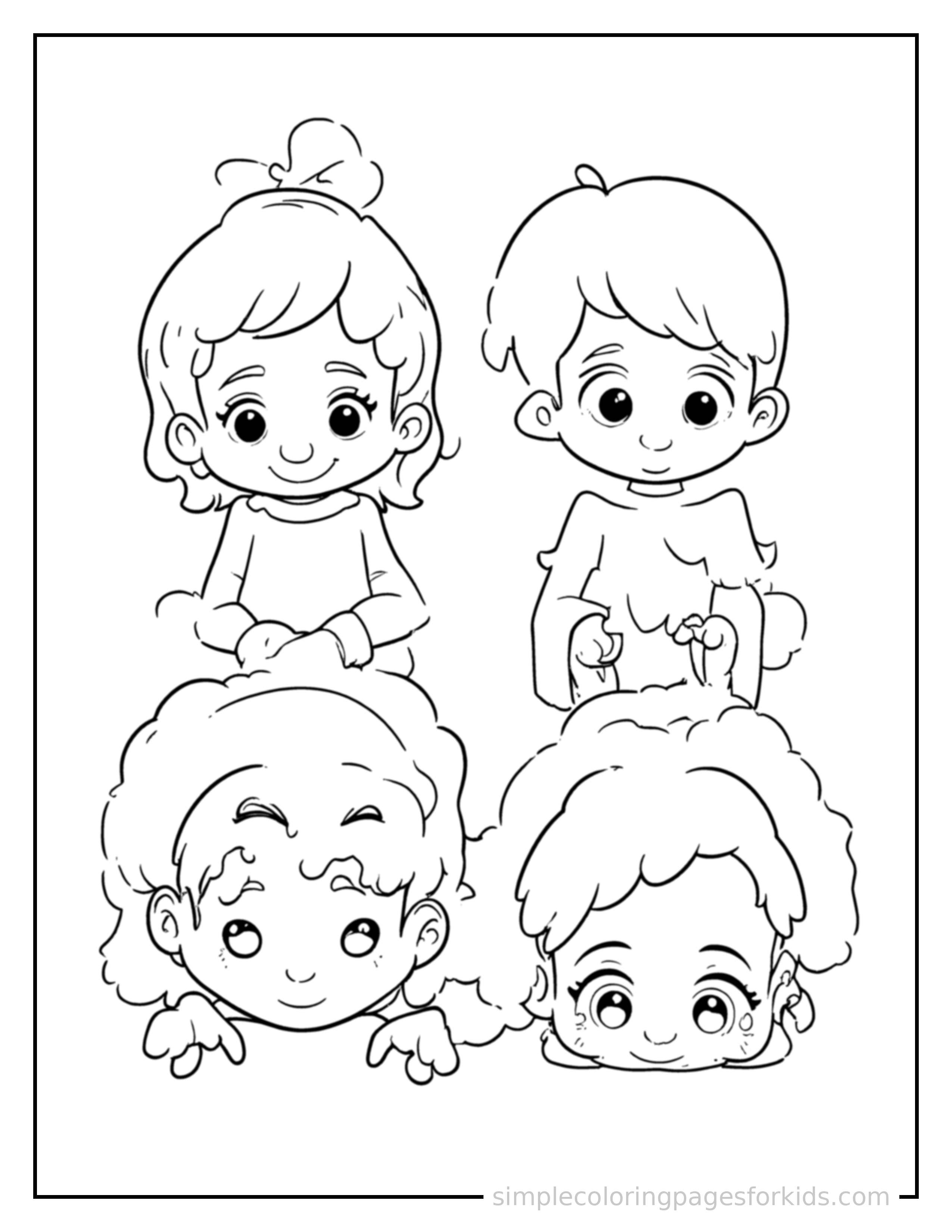 Free printable emotions faces chart happy and sad coloring page featuring a cute emotions faces chart happy and sad, shown with a smaller mini version of itself beside it.
