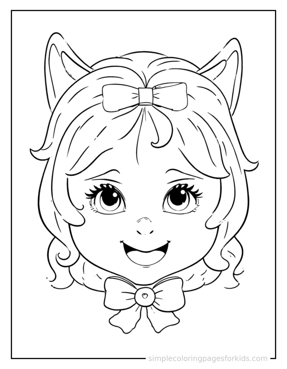 Coloring Scene 4 Emotions Faces Chart Happy And Sad Coloring Page