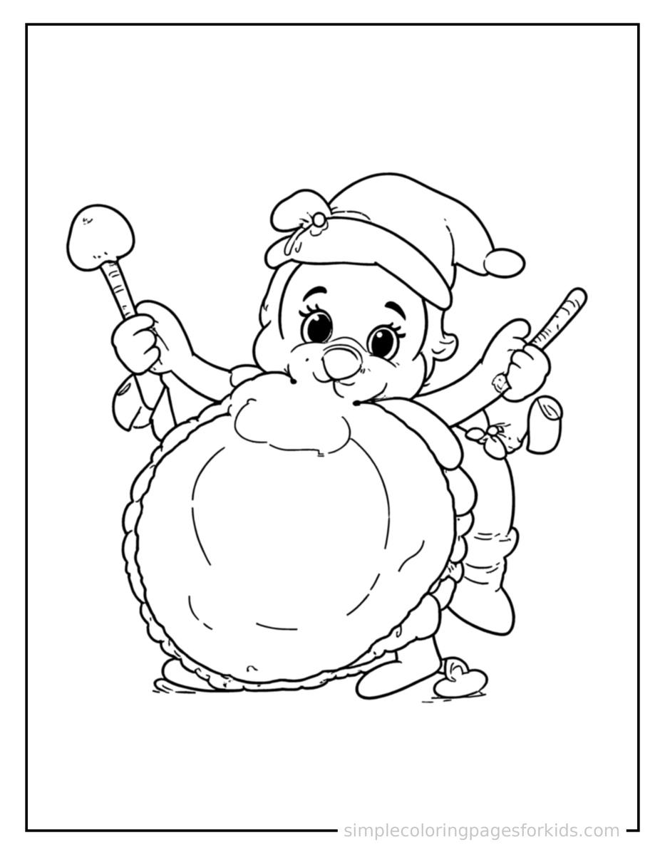 Coloring Scene 4 Musical Instrument Like A Drum Coloring Page