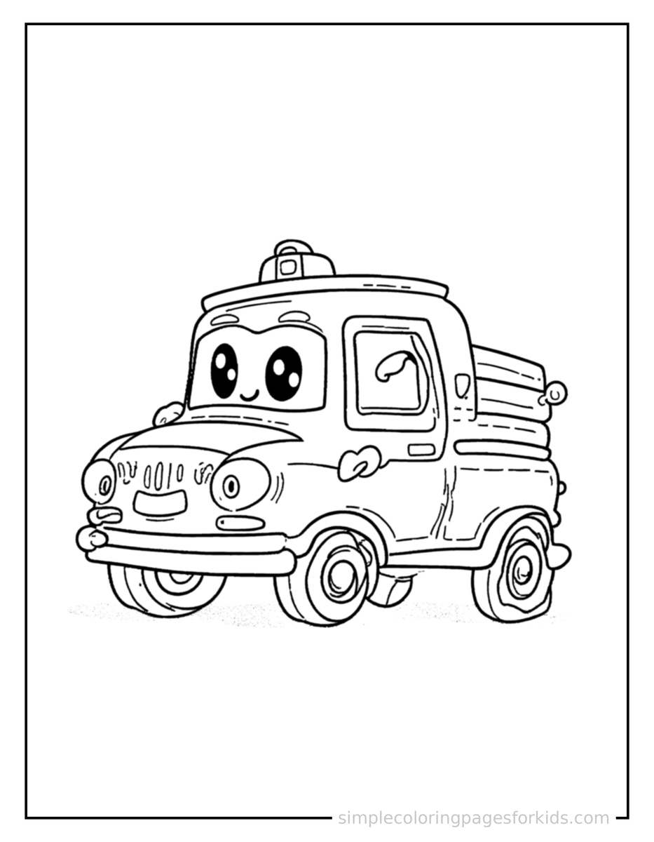 Transportation Types Chart Coloring Pages