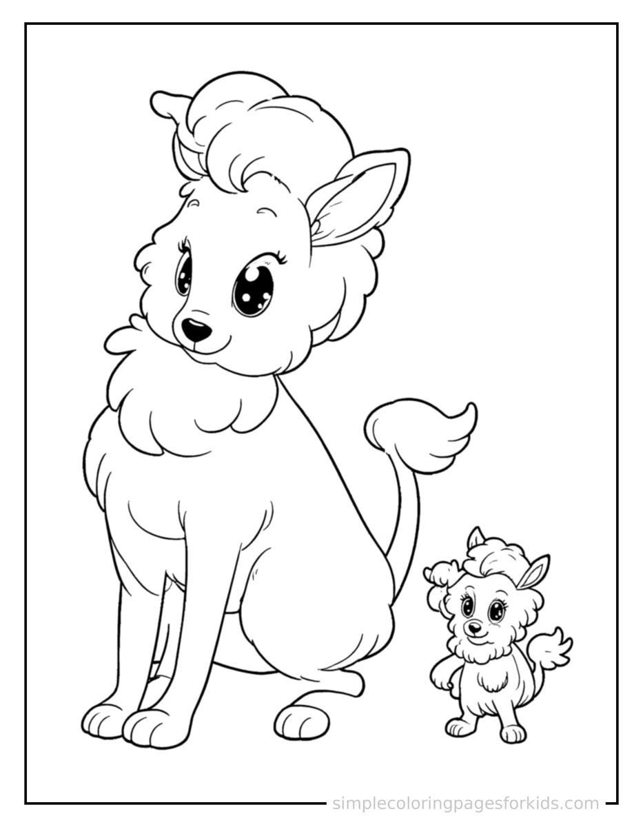 Coloring Scene 3 Simple Subtraction Math Illustration Coloring Page