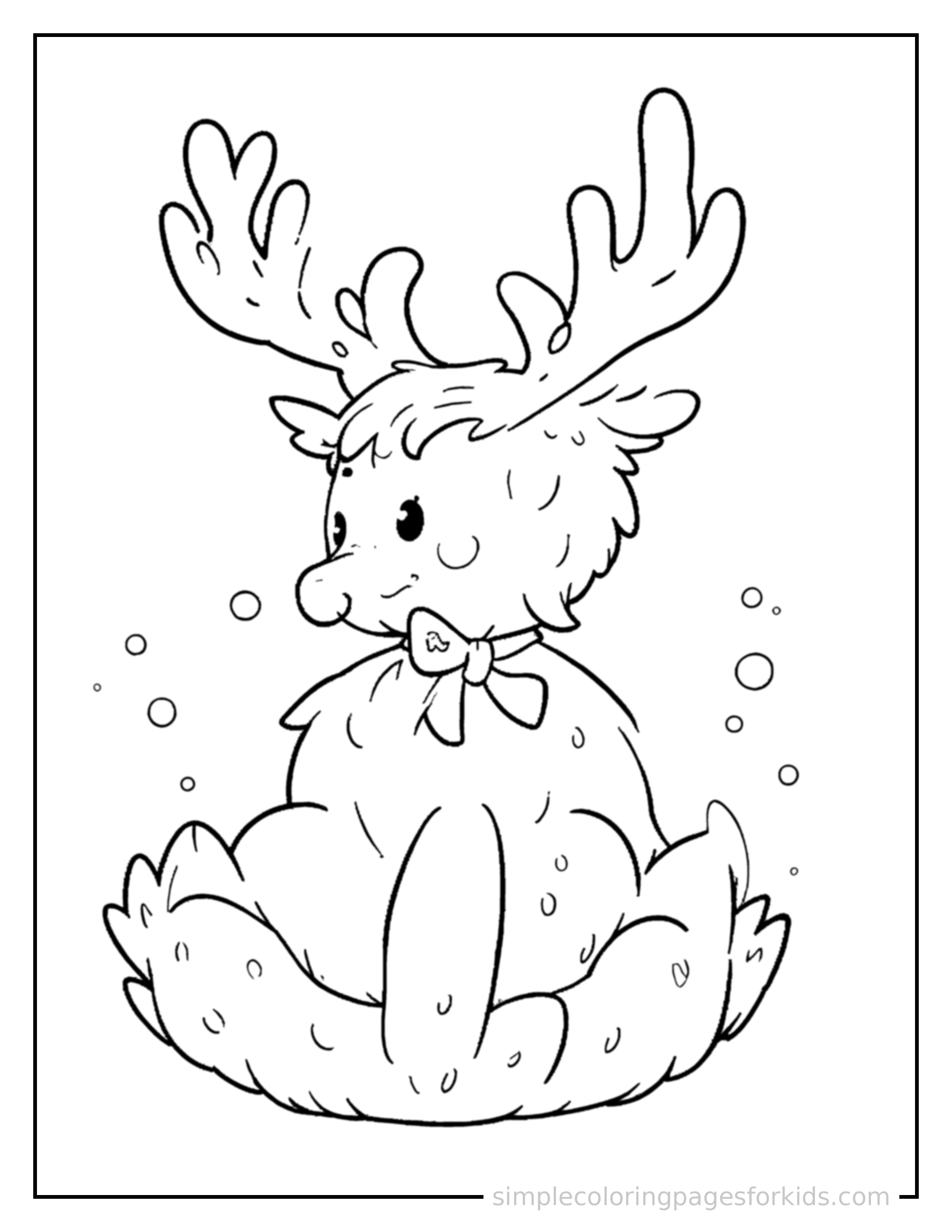 Free printable repeating pattern of shapes coloring page featuring a cute repeating pattern of shapes, decorated with a simple bow or ribbon for a festive touch.
