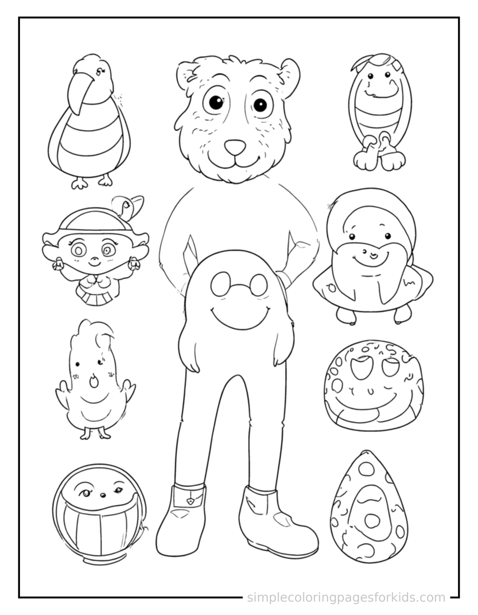 Sorting Chart By Category Coloring Pages