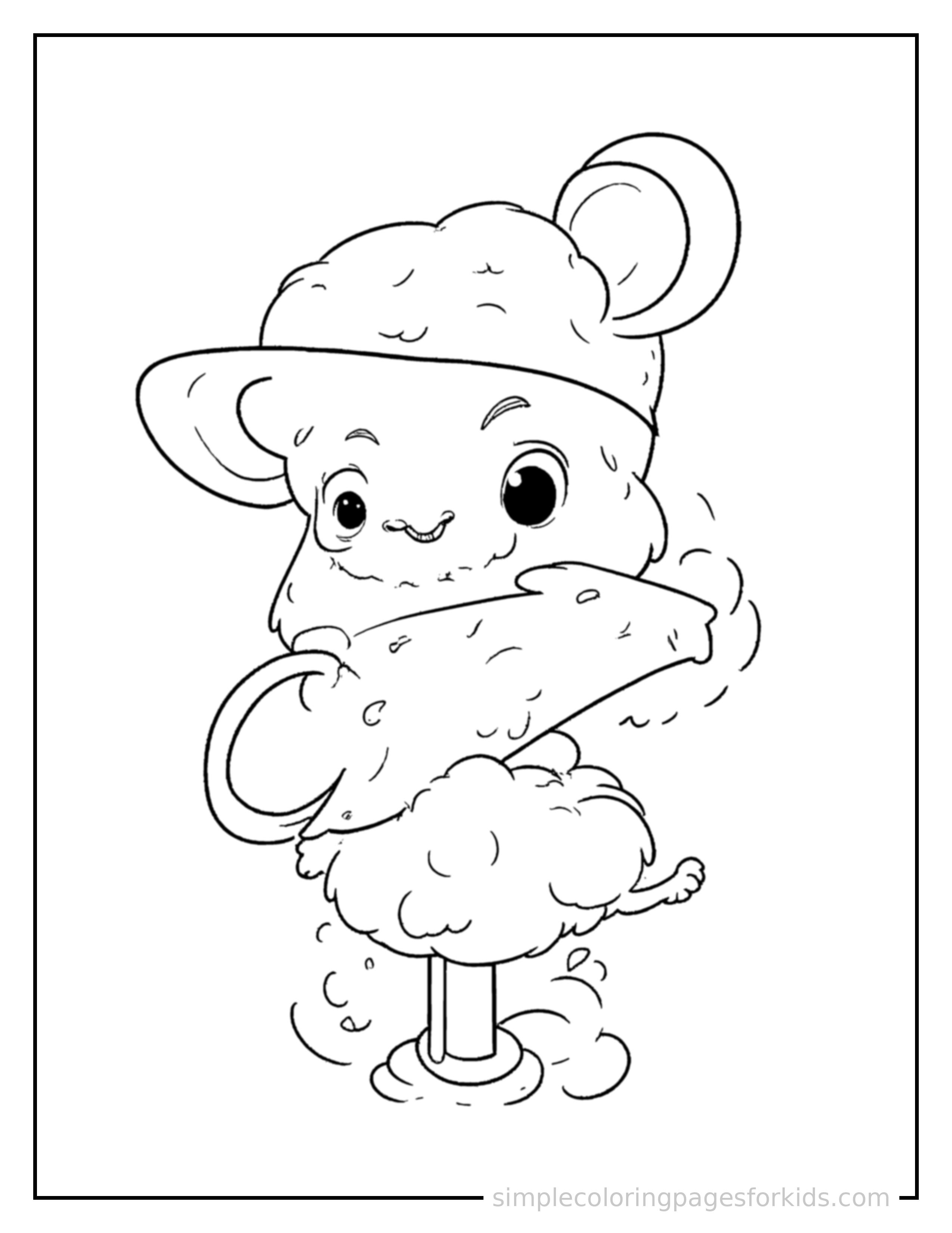 Free printable arrows showing directions coloring page featuring a cute arrows showing directions, shown as a simple central illustration with a cute smiling face.
