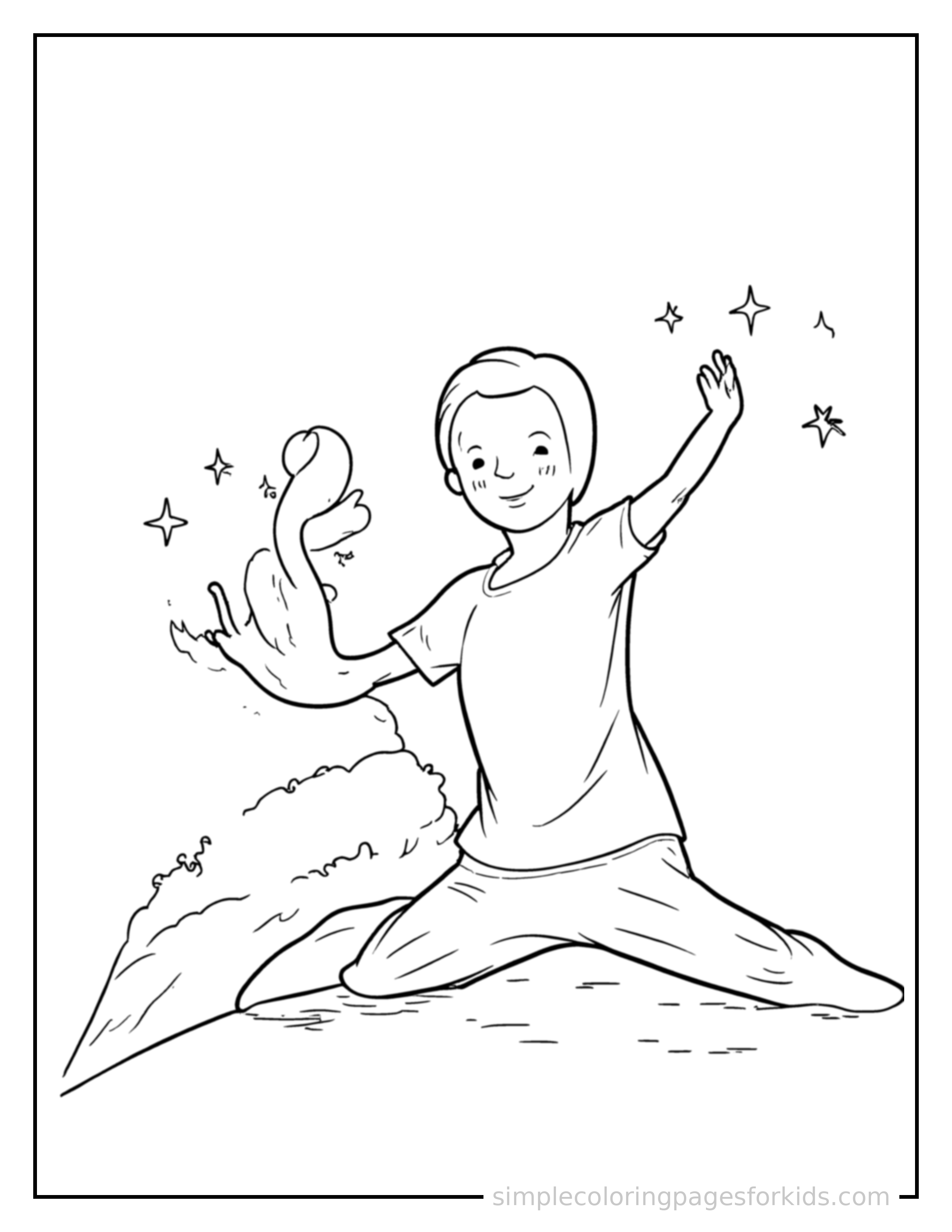 Free printable arrows showing directions coloring page featuring a cute arrows showing directions, shown from a slightly different angle with small decorative sparkle marks nearby.