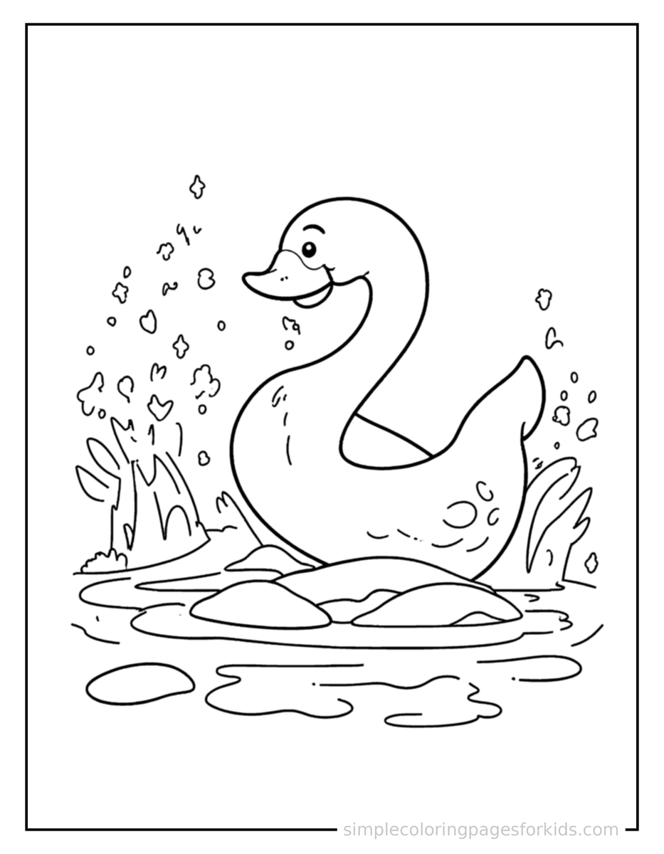 Sparkling Objects That Sink Or Float In Water Coloring Page