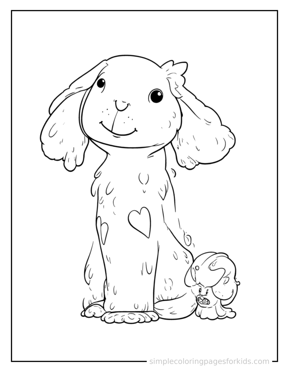 Coloring Scene 3 Five Senses Illustration Coloring Page