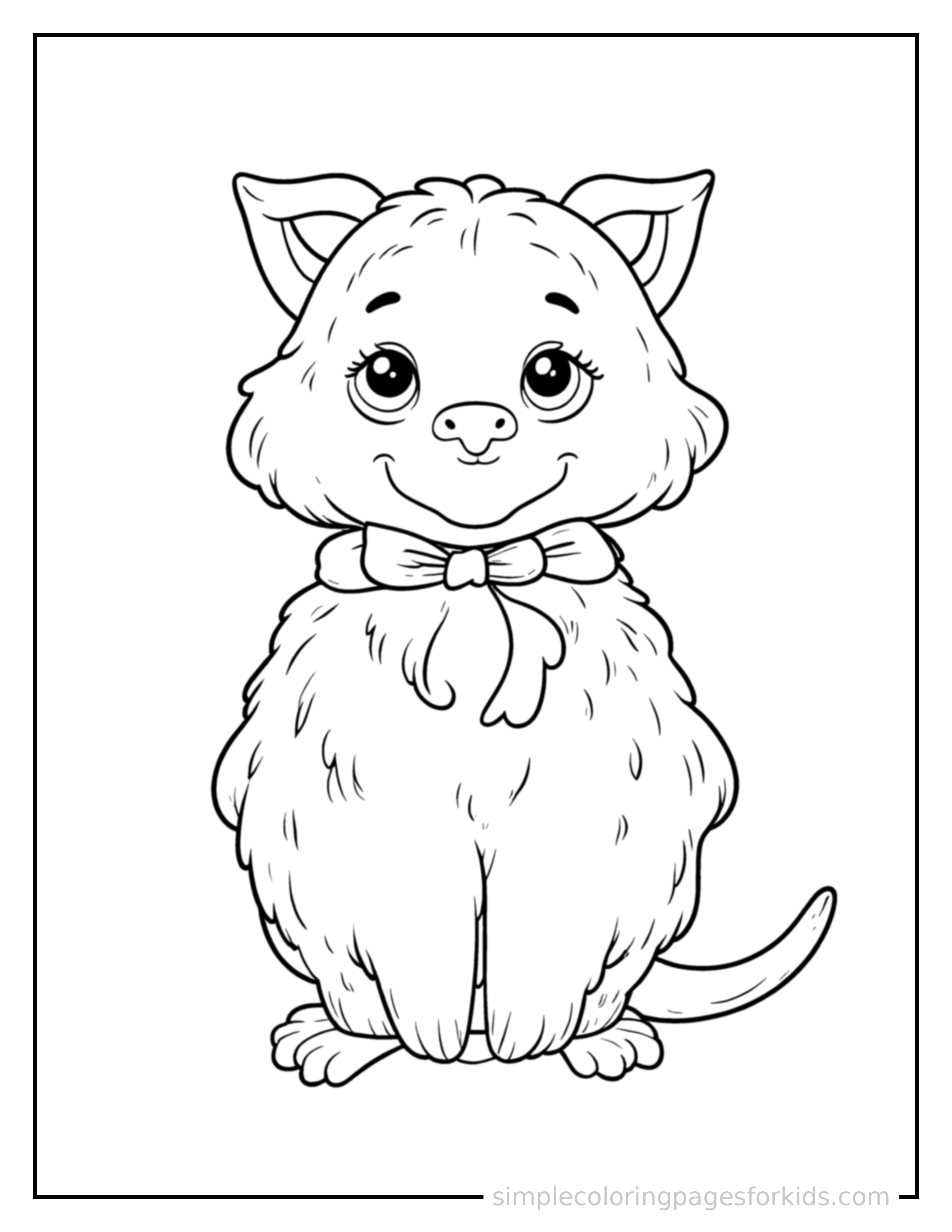 Free printable five senses illustration coloring page featuring a cute five senses illustration, decorated with a simple bow or ribbon for a festive touch.