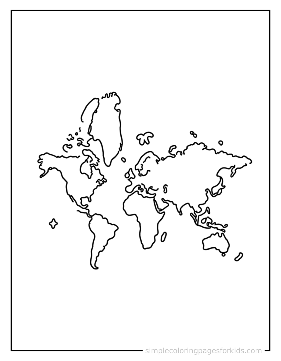 Sparkling Flags Of The World Chart Coloring Page