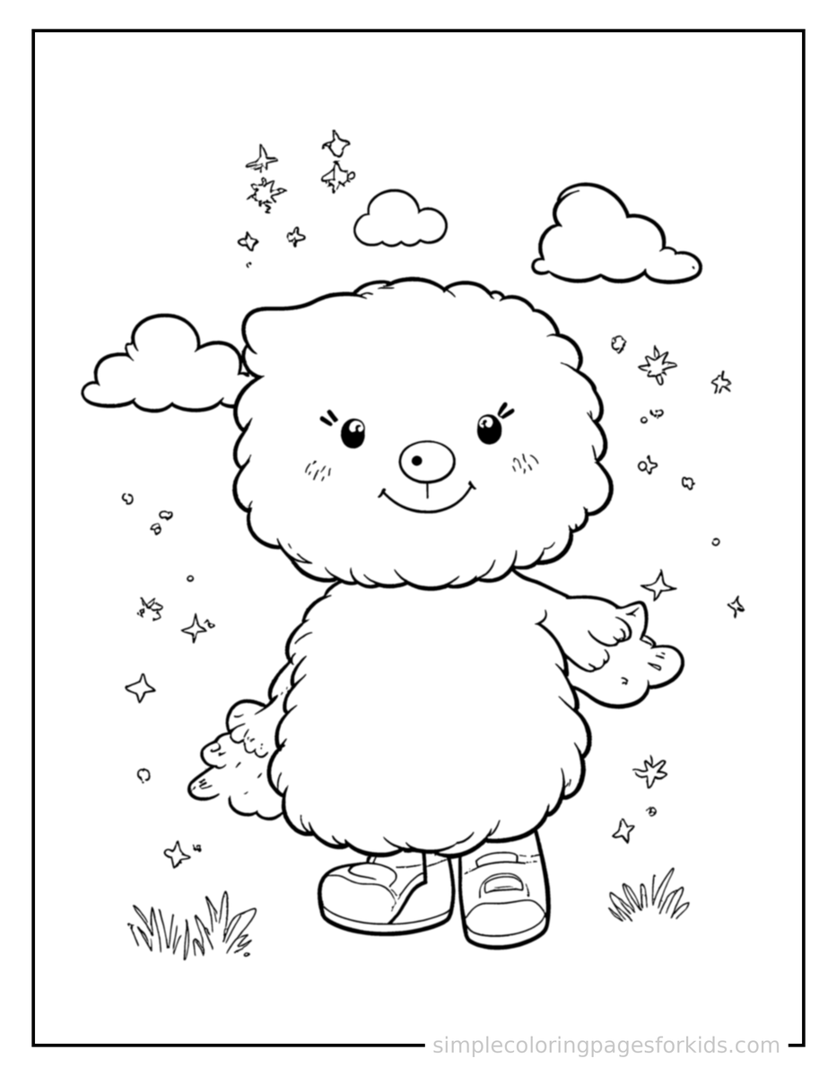 Sparkling Weather Symbols Chart Coloring Page