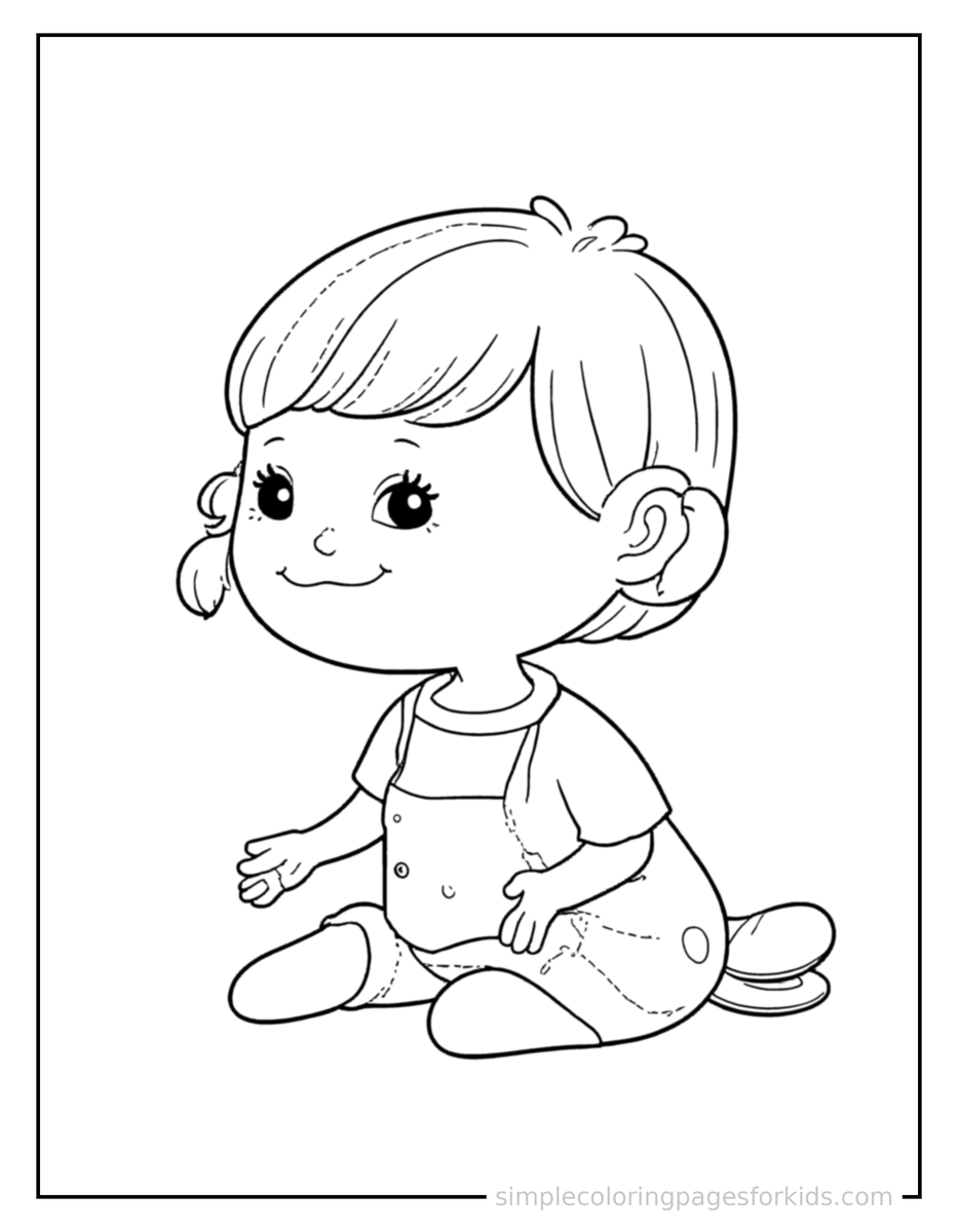 Healthy Habits Illustration Coloring Pages