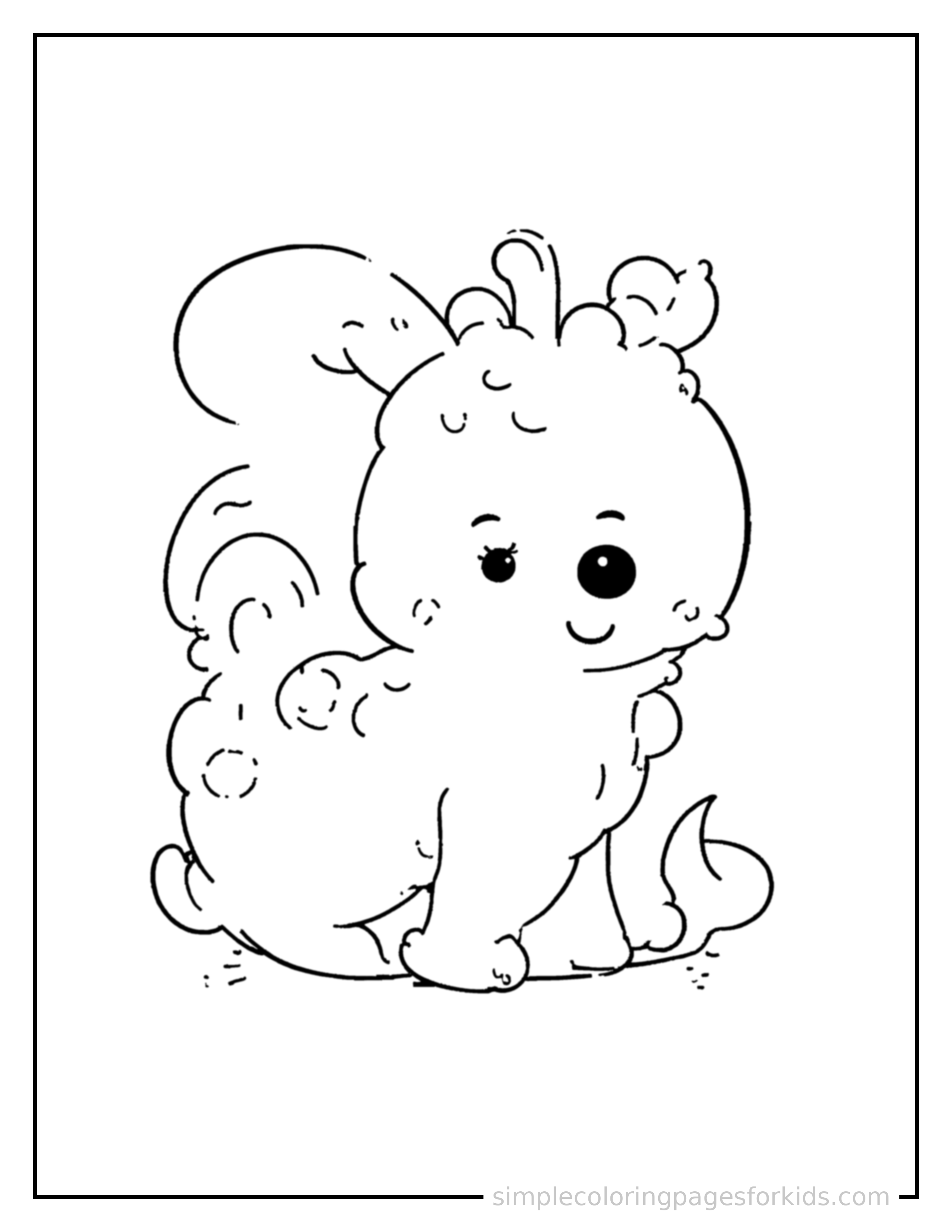 Free printable phonics letter sounds chart coloring page featuring a cute phonics letter sounds chart, shown as a simple central illustration with a cute smiling face.