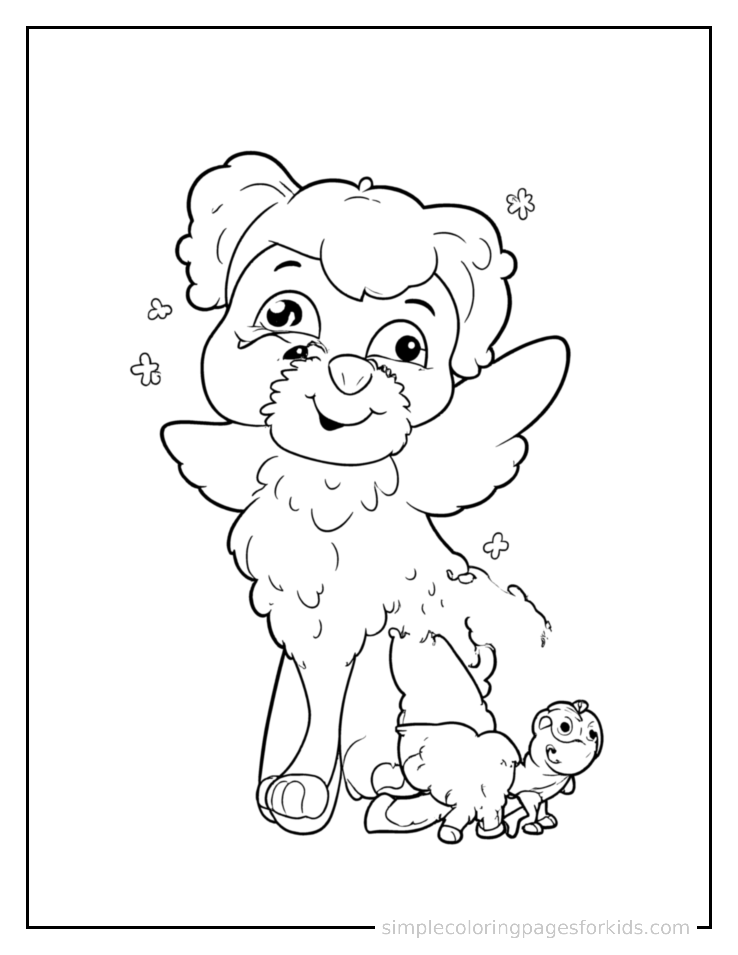 Free printable phonics letter sounds chart coloring page featuring a cute phonics letter sounds chart, shown with a smaller mini version of itself beside it.
