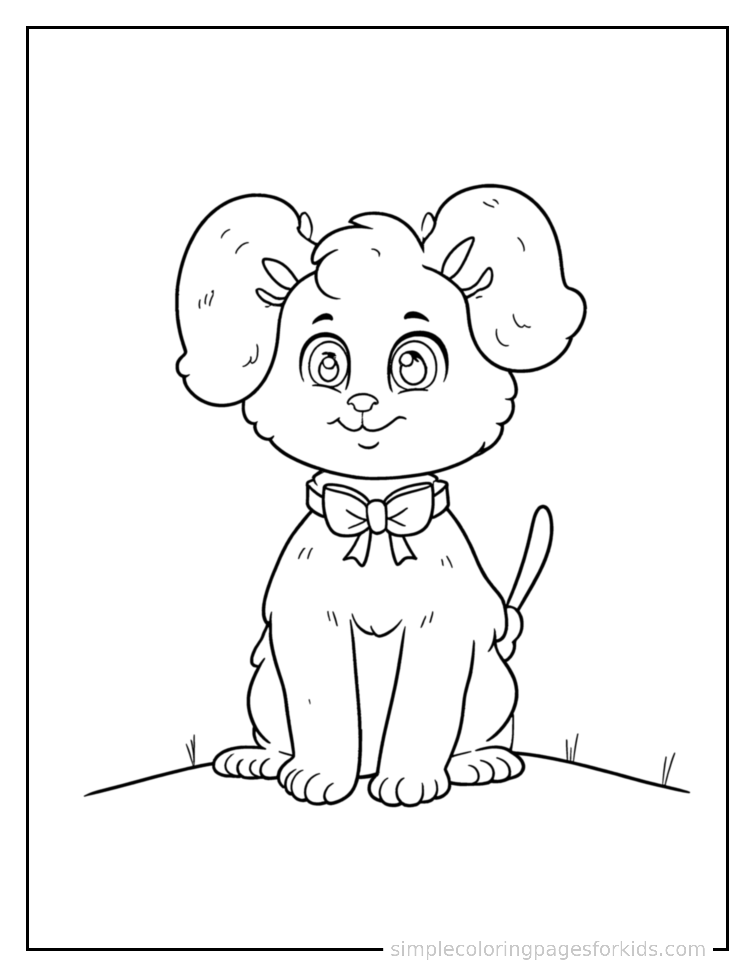 Free printable sight words flashcard coloring page featuring a cute sight words flashcard, decorated with a simple bow or ribbon for a festive touch.