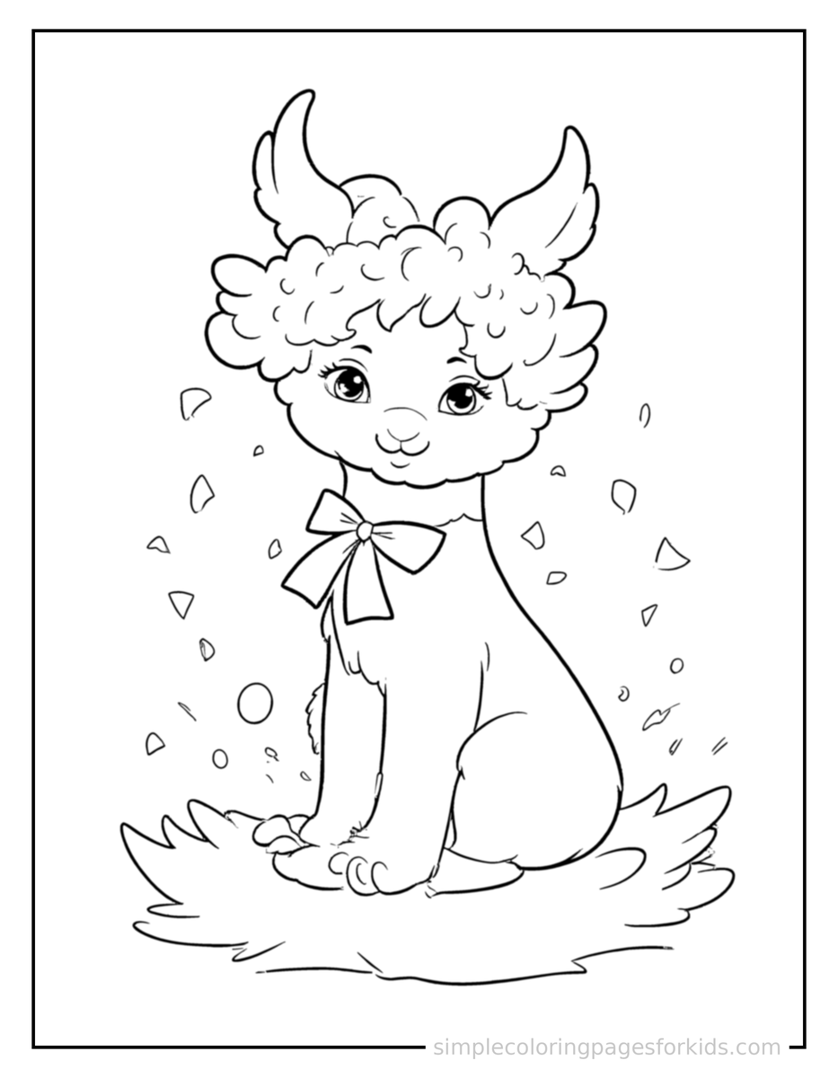 Rhyming (2) Rhyming Words Illustration Coloring Page