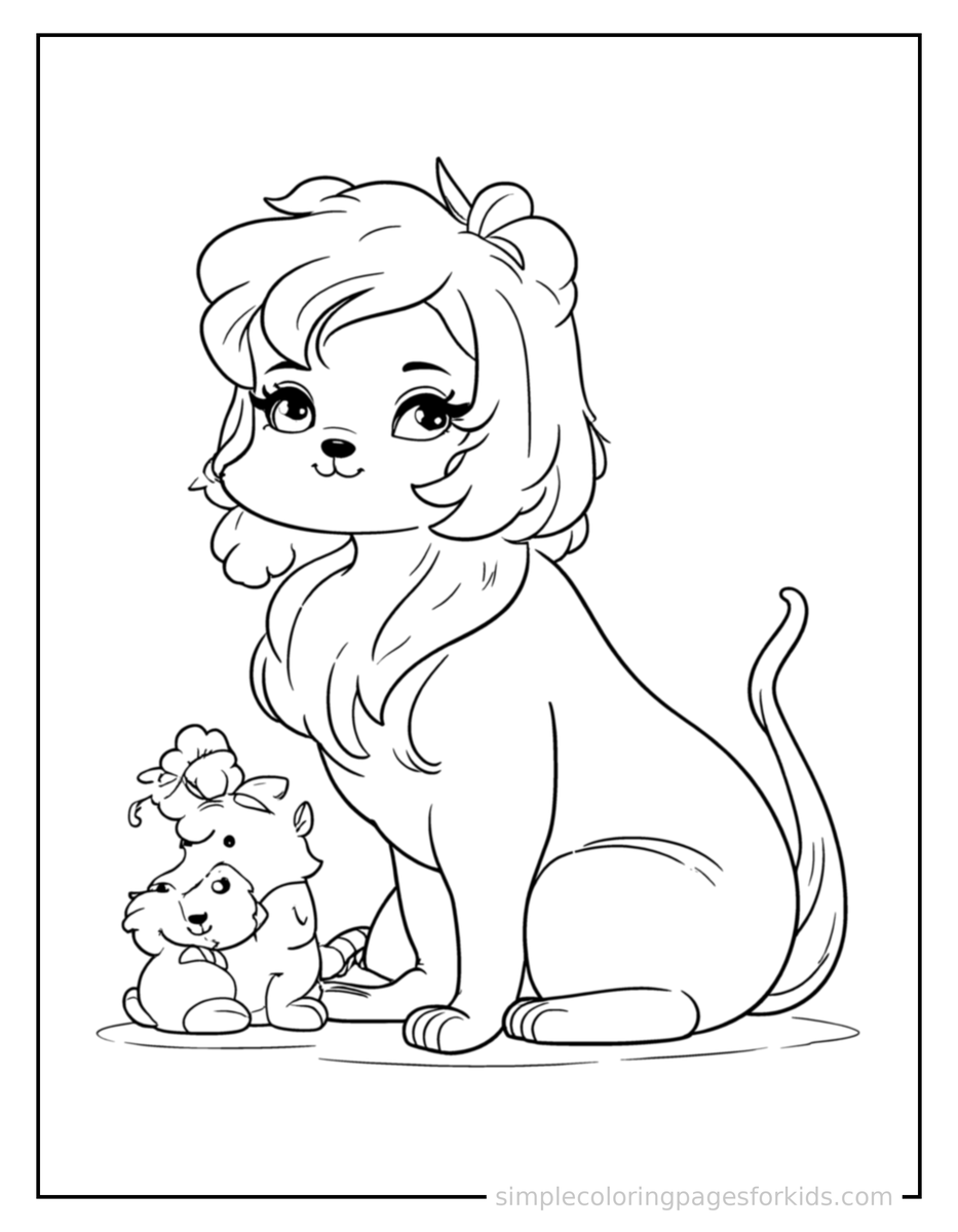 Coloring Scene 3 Compound Words Illustration Coloring Page