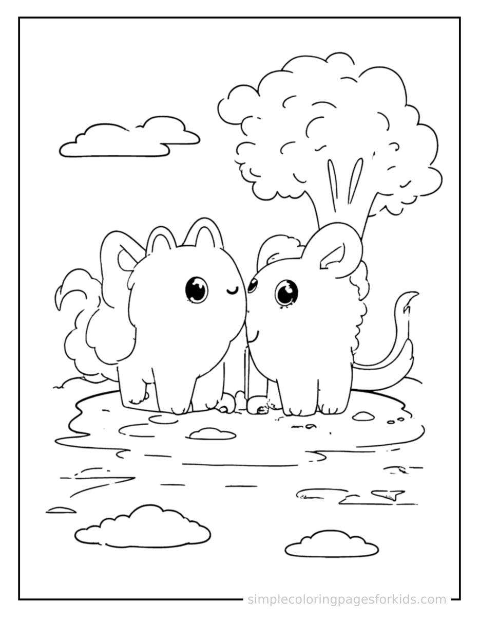 Day And Night Comparison Coloring Pages