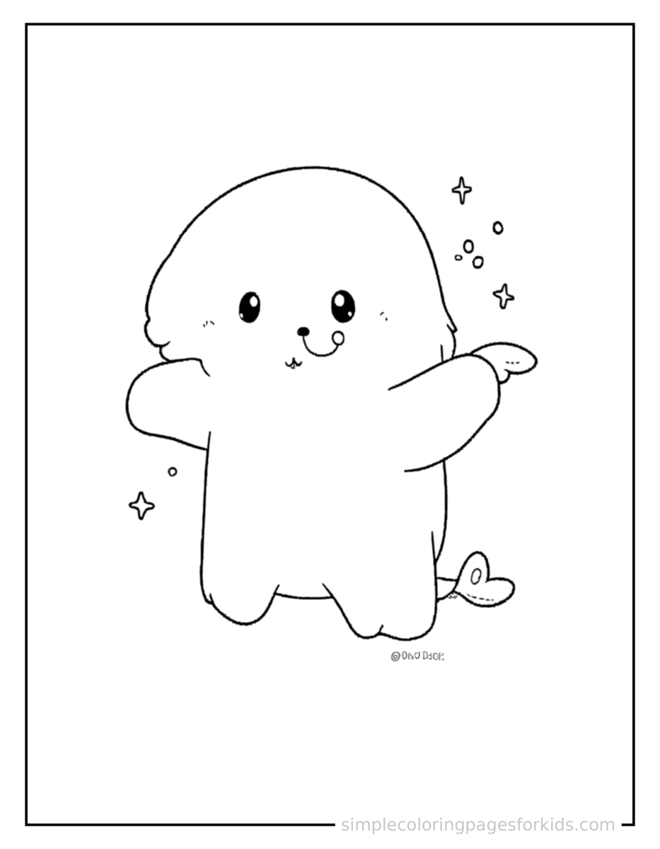 Sparkling Punctuation Marks Chart Coloring Page