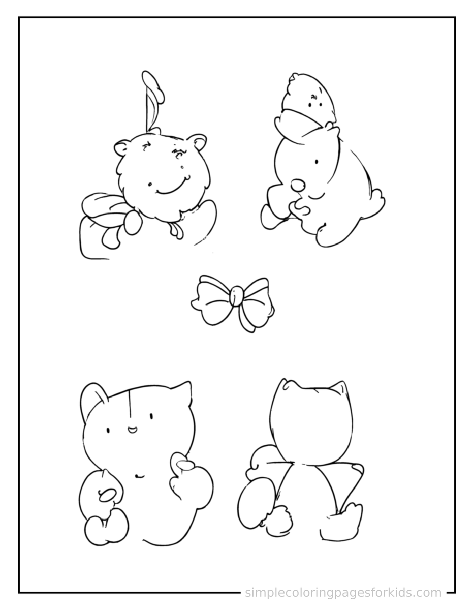 Coloring Scene 4 Punctuation Marks Chart Coloring Page