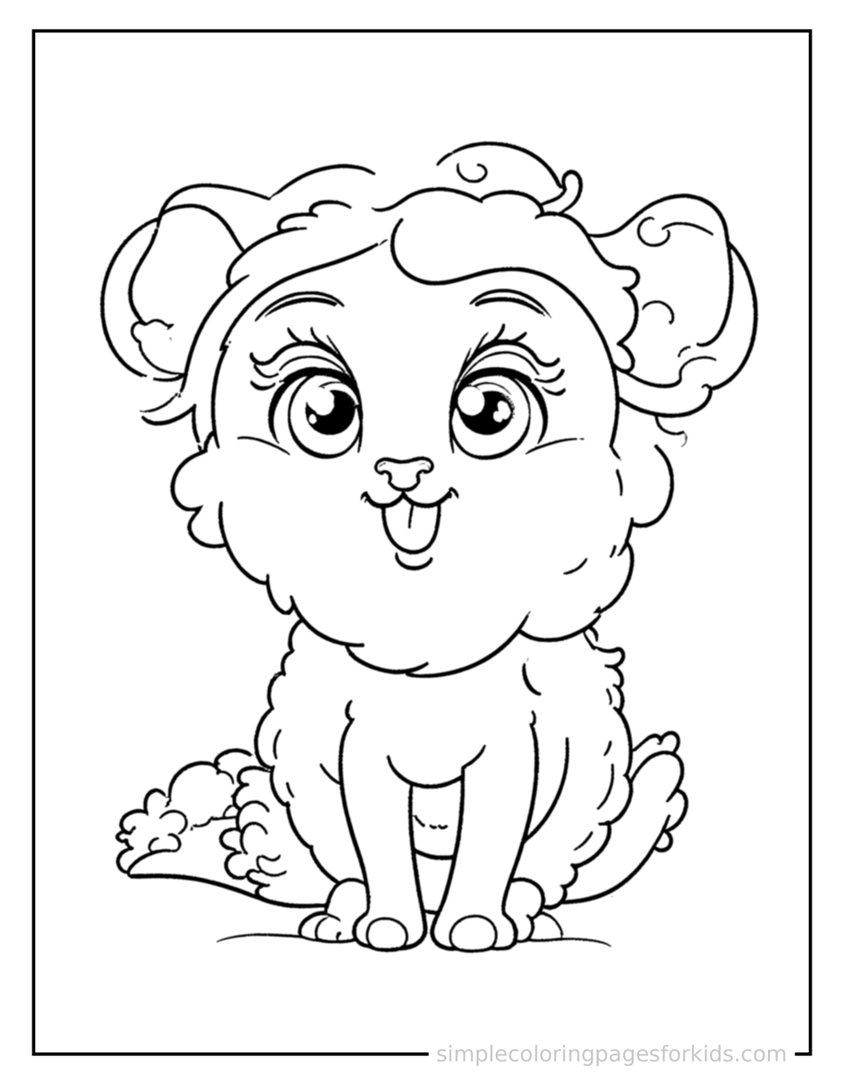 Coloring Scene 3 Basic Geometry Shapes Chart Coloring Page