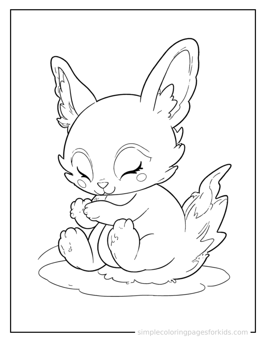 Sleepy Electric Buddy Coloring Page