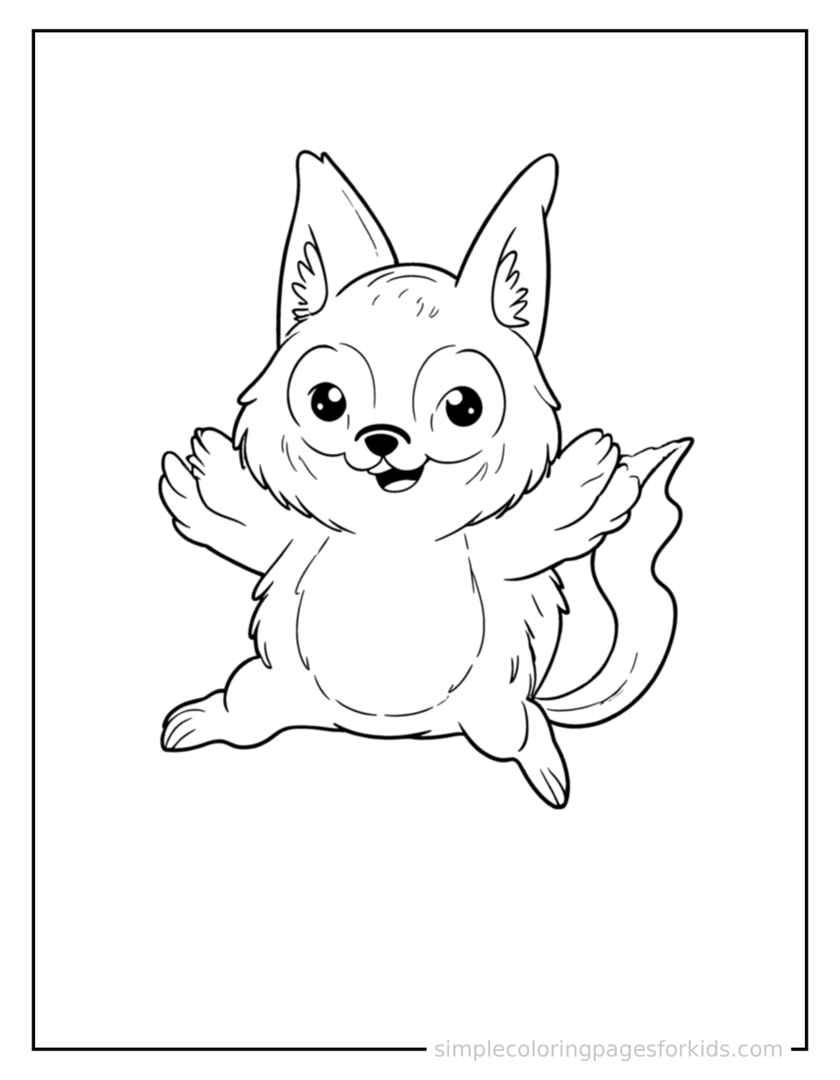 Jumping Electric Buddy Coloring Page
