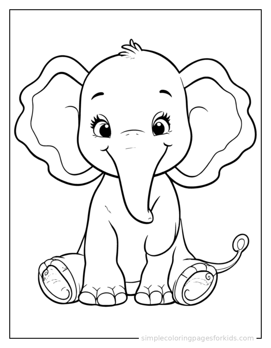 Elephant Coloring Pages